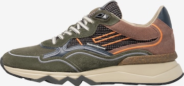 Sneaker bassa 'De Zager 03' di Floris van Bommel in verde: frontale