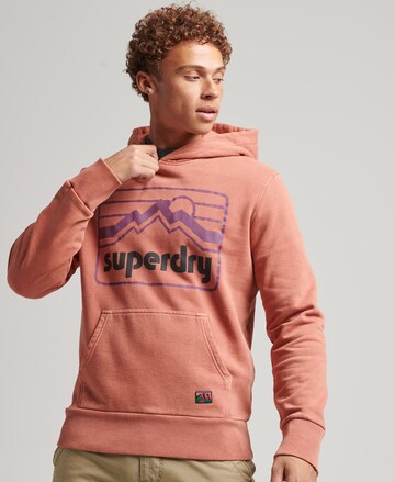 Superdry Sweatshirt 'Vintage 90er Terrain' in Oranje: voorkant