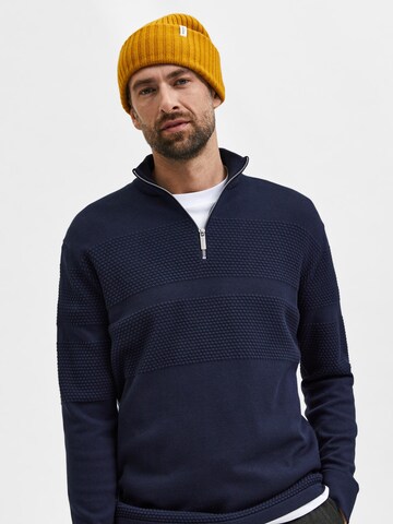 SELECTED Sweater 'Maine' in Blue
