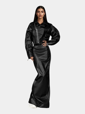 Made By Society Skirt 'Fusta RIB-TECH - F27165' in Black: front