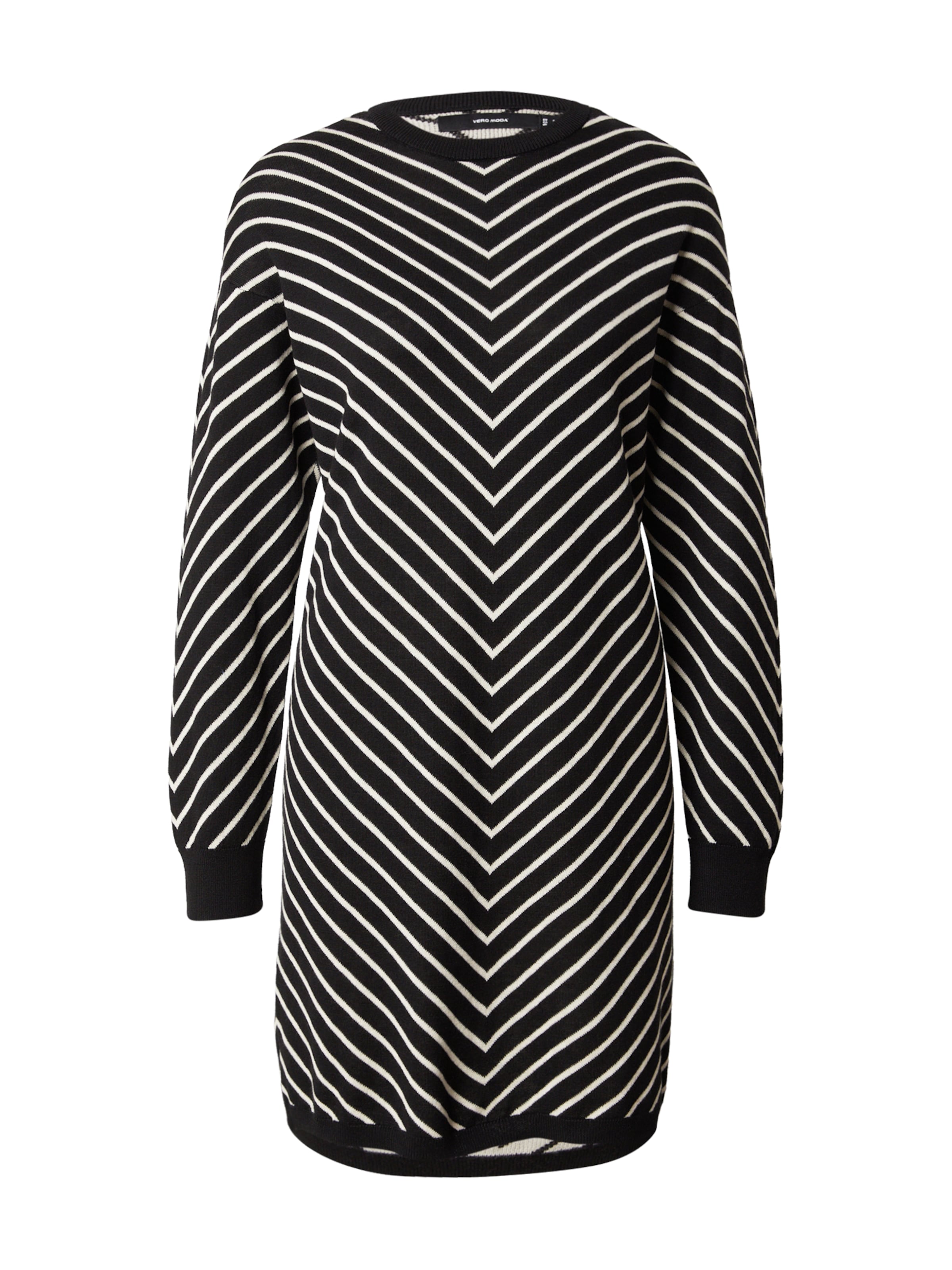 Robes en maille 'VMCarpricorn' VERO MODA en noir : devant