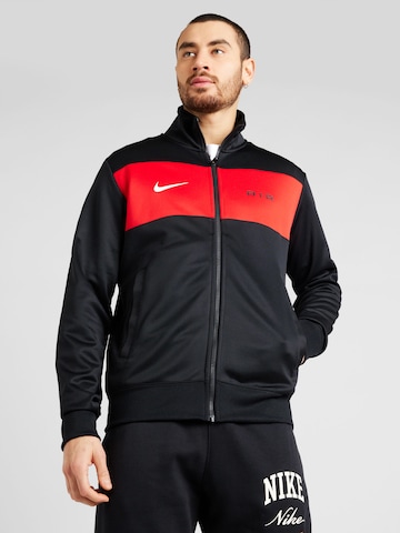 Veste de survêtement 'AIR' Nike Sportswear en noir : devant