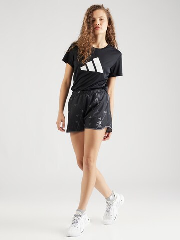 ADIDAS PERFORMANCE regular Sportsbukser i sort