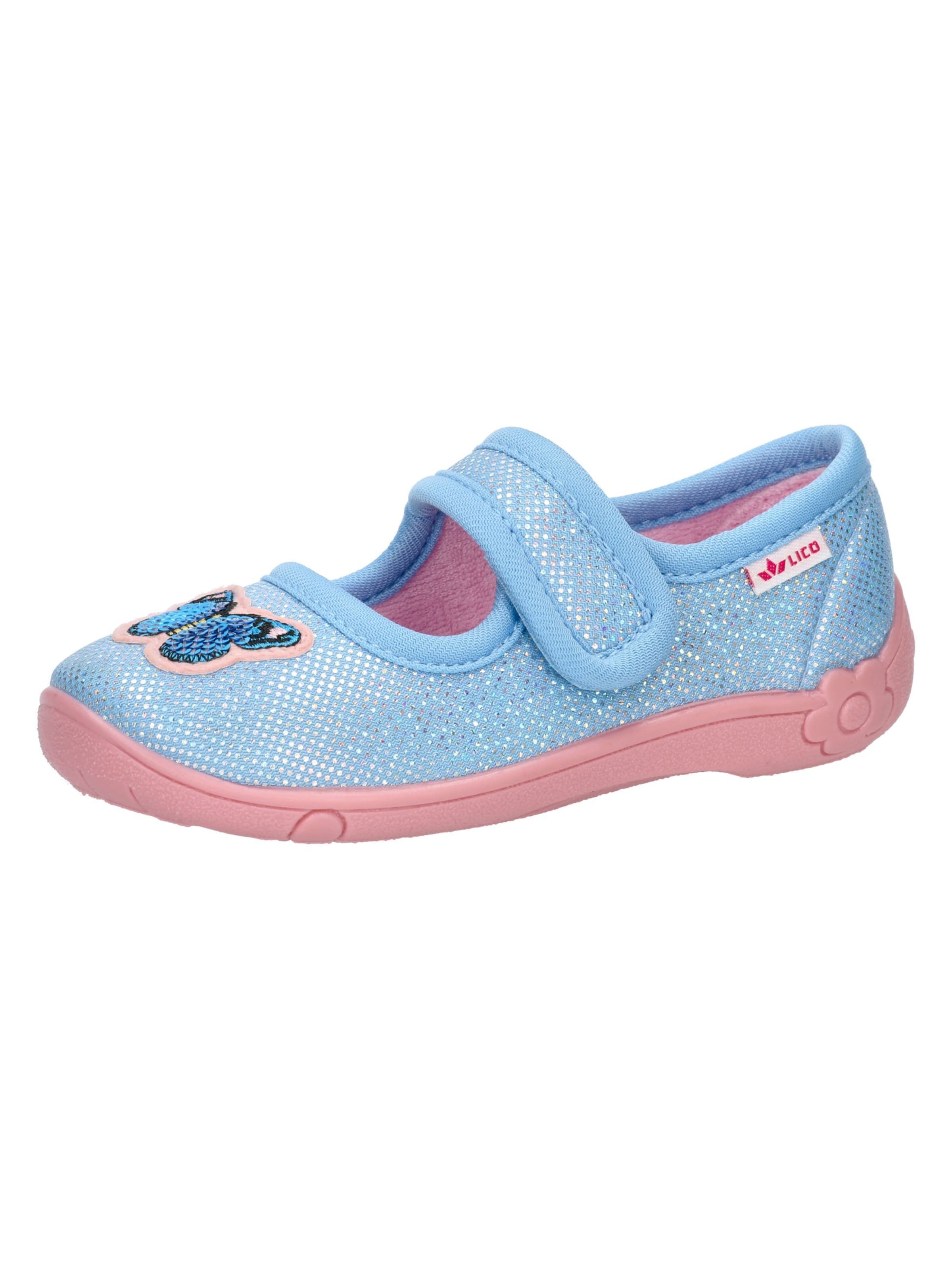 LICO Slippers 'Cookie Girl' in Blue: front