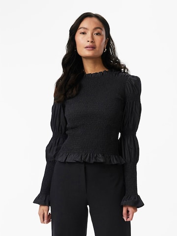 YAS Blouse 'YASCHEMMA' in Black: front