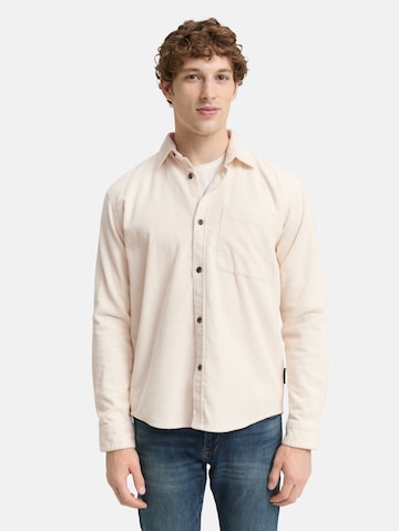 TOM TAILOR DENIM Comfort fit Overhemd in Wit: voorkant