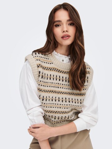 ONLY Sweater 'Faroe Alyssa' in Beige