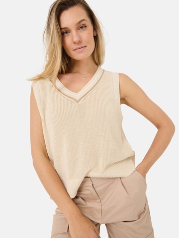 Pull-over Tamaris en beige : devant