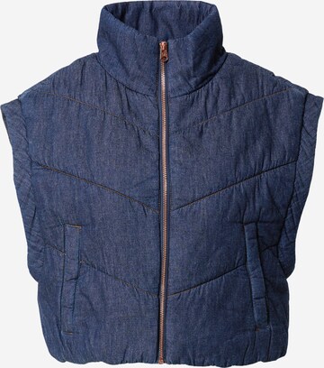 QS Bodywarmer in Blauw: voorkant