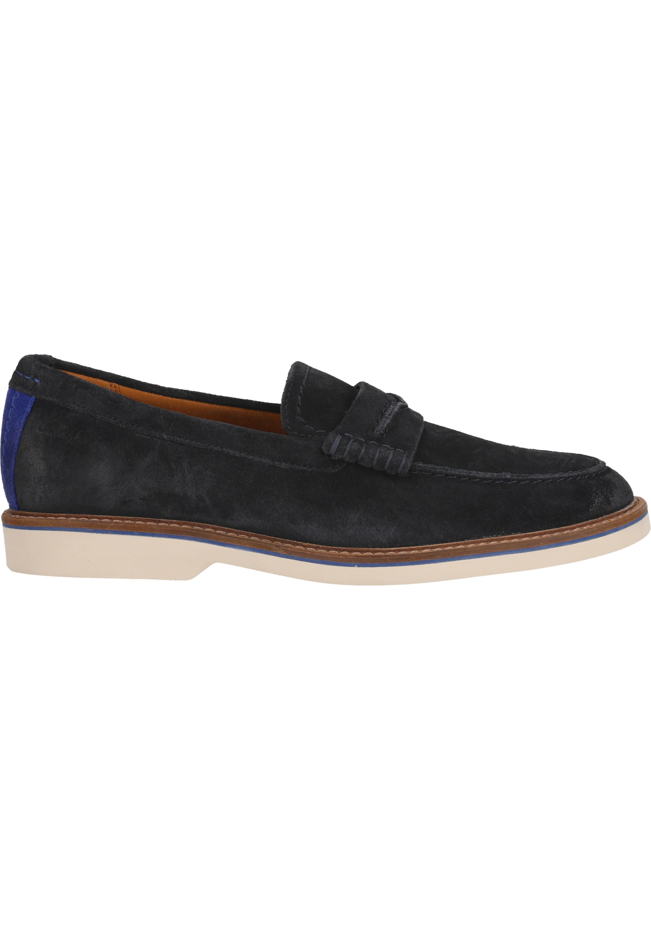CLARKS Loafer 'Atticus' in Blau