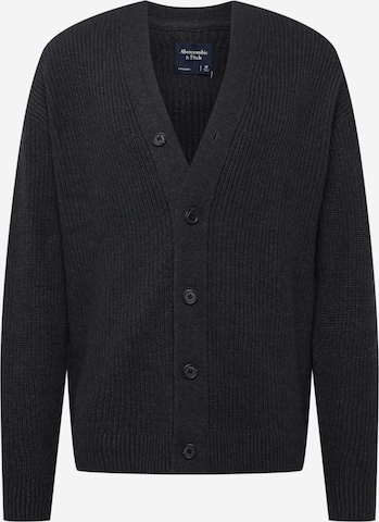 Abercrombie & Fitch Knit cardigan in Black: front