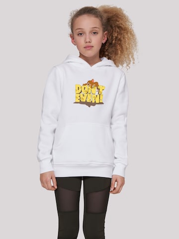 F4NT4STIC Sweatshirt 'Tom and Jerry Don't Even' in White: front