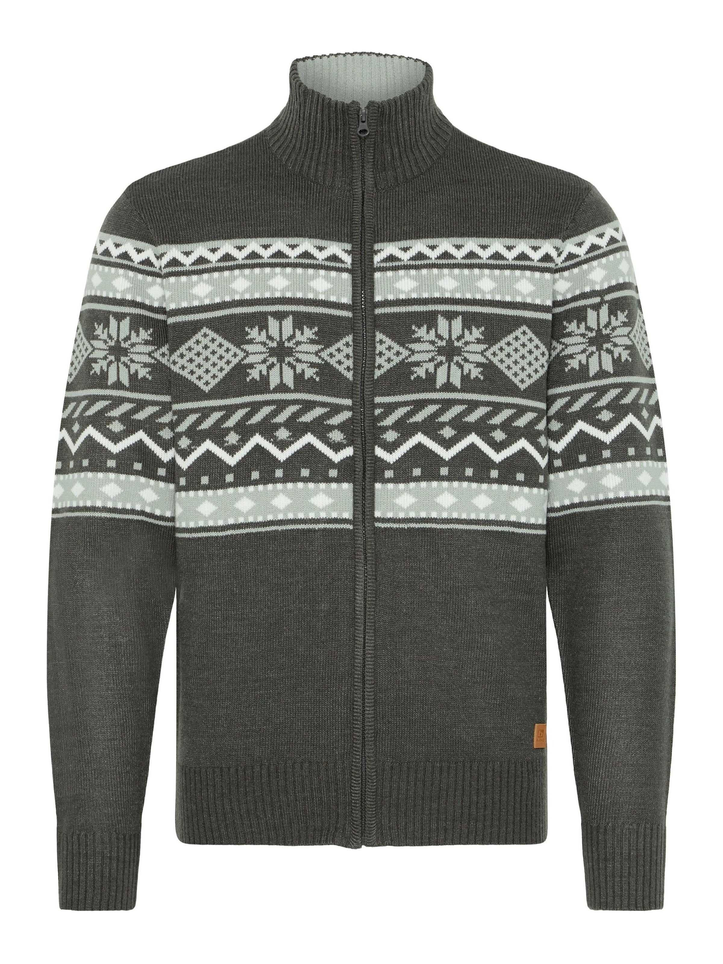 Vestes en maille ' BHNova ' BLEND en gris : devant