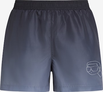 Shorts de bain Karl Lagerfeld en noir : devant