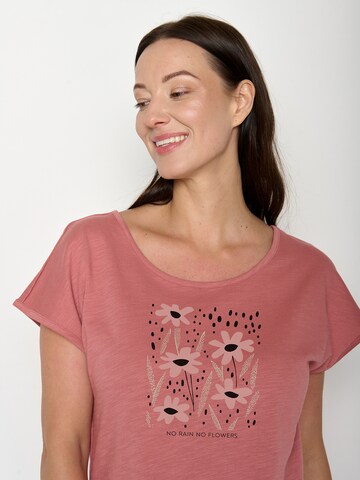Maglietta 'Cool No Rain' di GREENBOMB in rosa