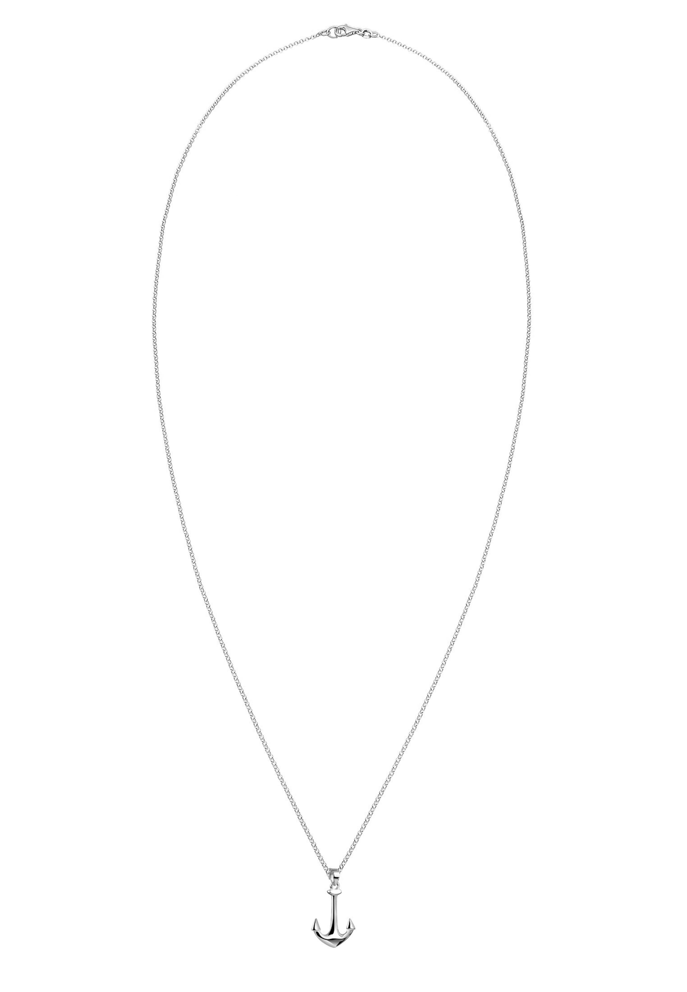 Nenalina Ketting 'Anker' in Zilver: voorkant