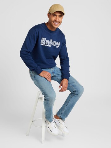 BLEND Sweatshirt i blå