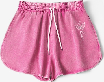Shorts de bain GORHEY en rouge : devant