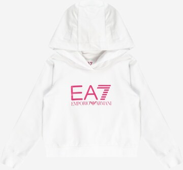 EA7 Emporio Armani Sweatshirt in White: front