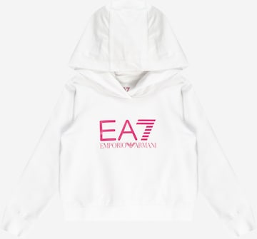 EA7 Emporio Armani Sweatshirt in Wit: voorkant
