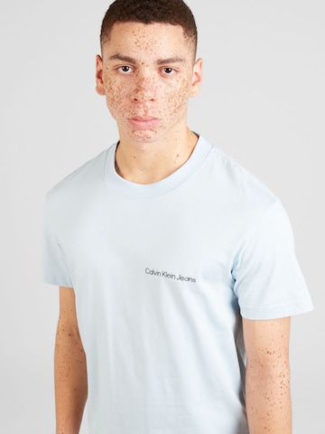 Calvin Klein Jeans T-shirt 'INSTITUTIONAL' i blå