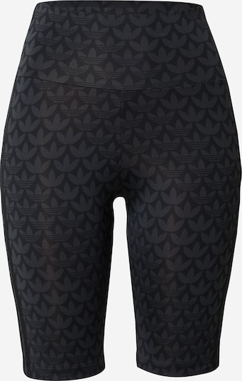 ADIDAS ORIGINALS Leggings 'Trefoil Monogram Biker' i mörkgrå / svart, Produktvy