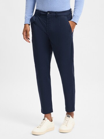 Pantalon chino Aygill's en bleu : devant