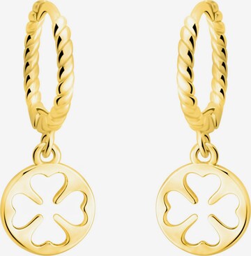 Sofia Milani Ohrringe 'Cloverleaf Circle' in Gold: Vorderseite