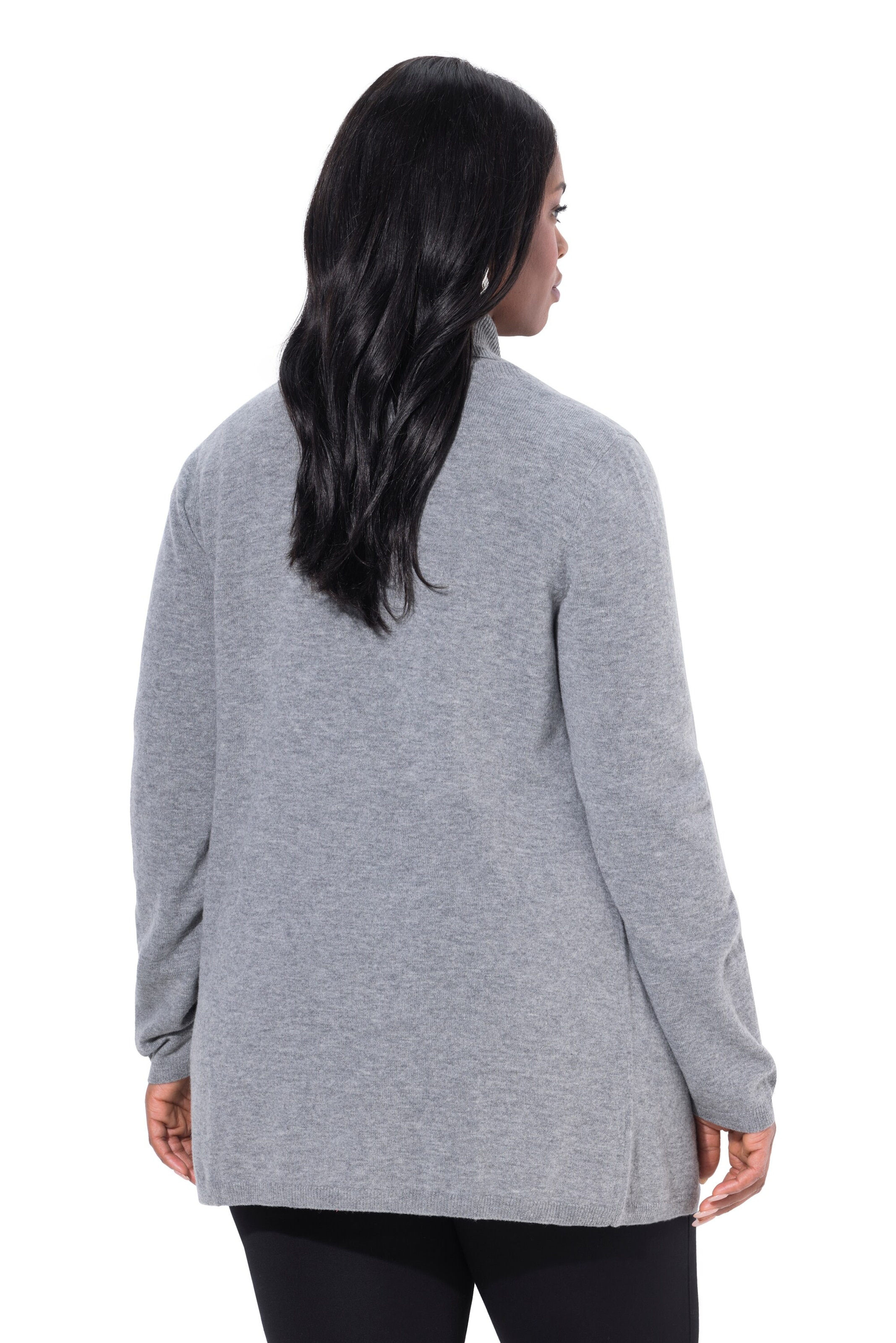 Ulla Popken Gebreid vest in Grijs