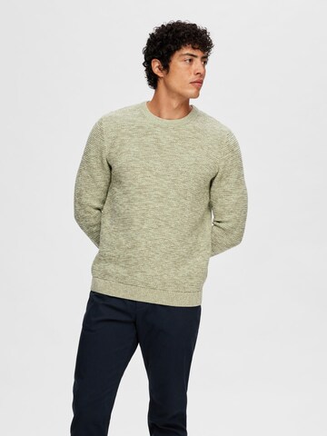 Pullover 'Vince' di SELECTED HOMME in verde: frontale