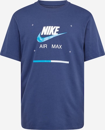 Nike Sportswear T-shirt i blå: framsida