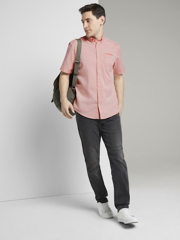 TOM TAILOR Regular Fit Hemd in Orange