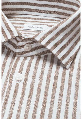 Fit confort Chemise business SEIDENSTICKER en marron