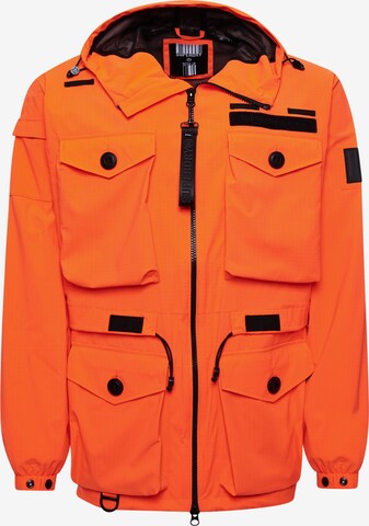 Superdry Winterjas in Oranje: voorkant