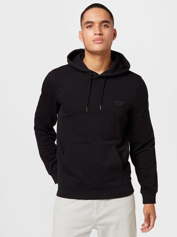 GUESS - Sweatshirt 'CHRISTIAN' em preto: frente