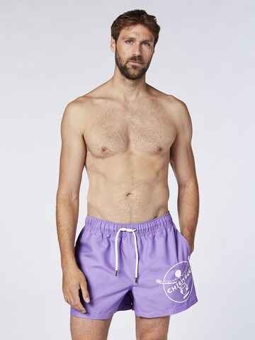 CHIEMSEE Regular Board Shorts in Purple: front