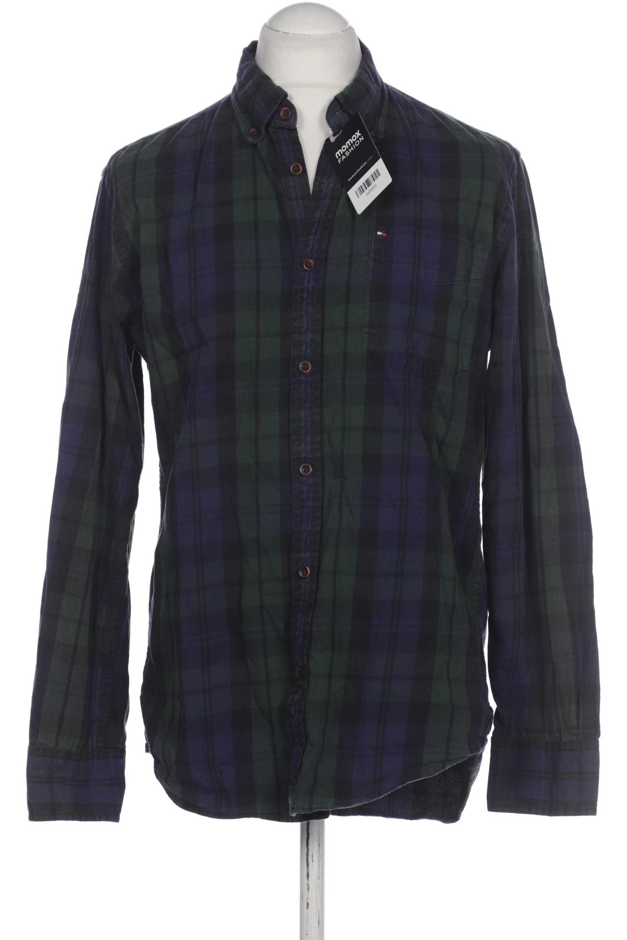 TOMMY HILFIGER Button Up Shirt in L in Blue: front