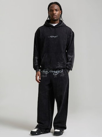 Sweat-shirt 'Flaming Tiger' Ed Hardy en noir