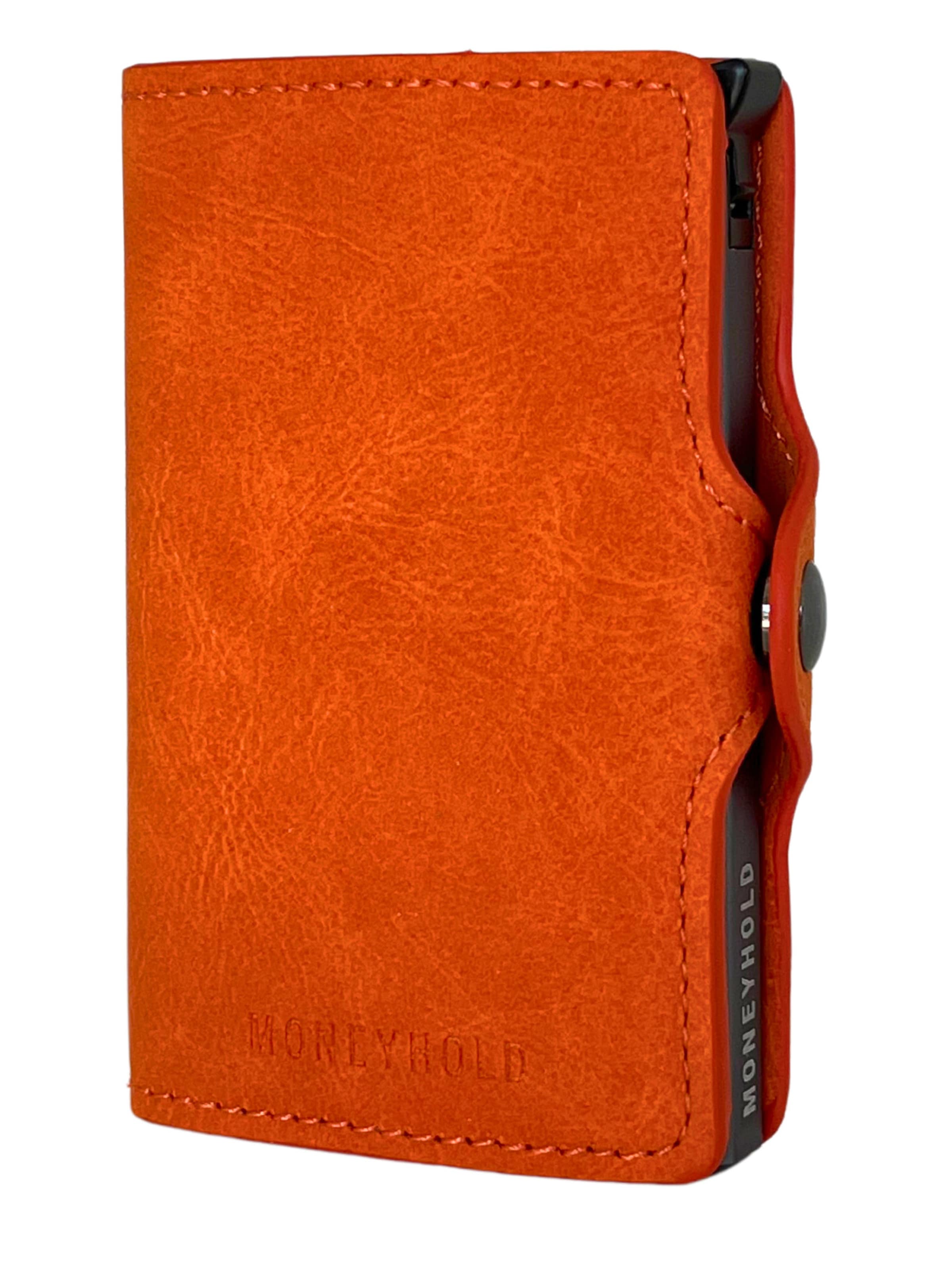 Portamonete di Moneyhold in arancione: frontale