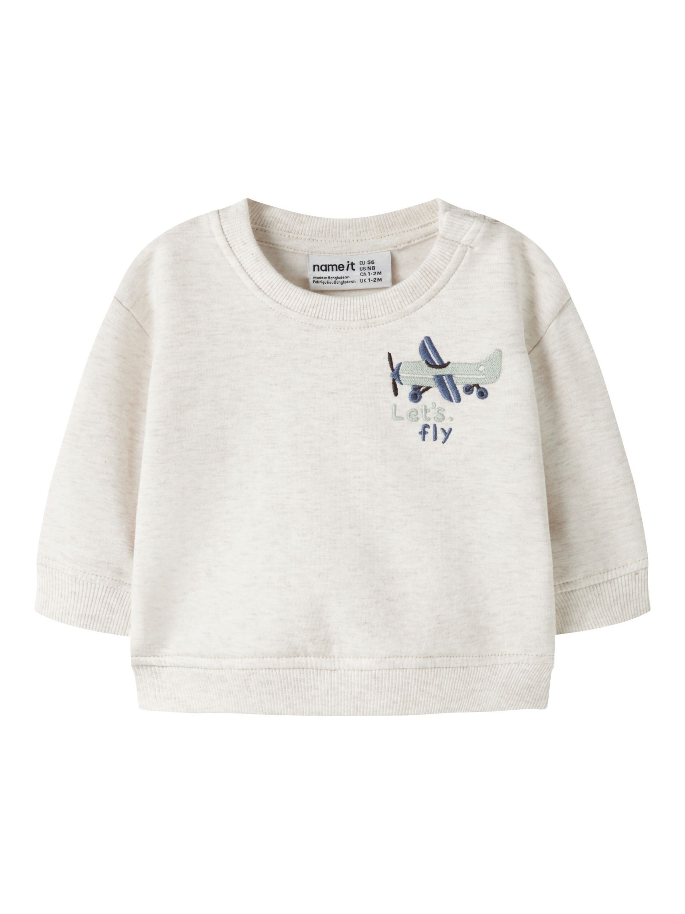 NAME IT - Sudadera en blanco: frente