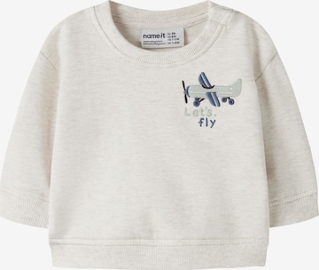 Felpa di NAME IT in bianco: frontale