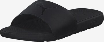 PUMA Beach & Pool Shoes in Black: front