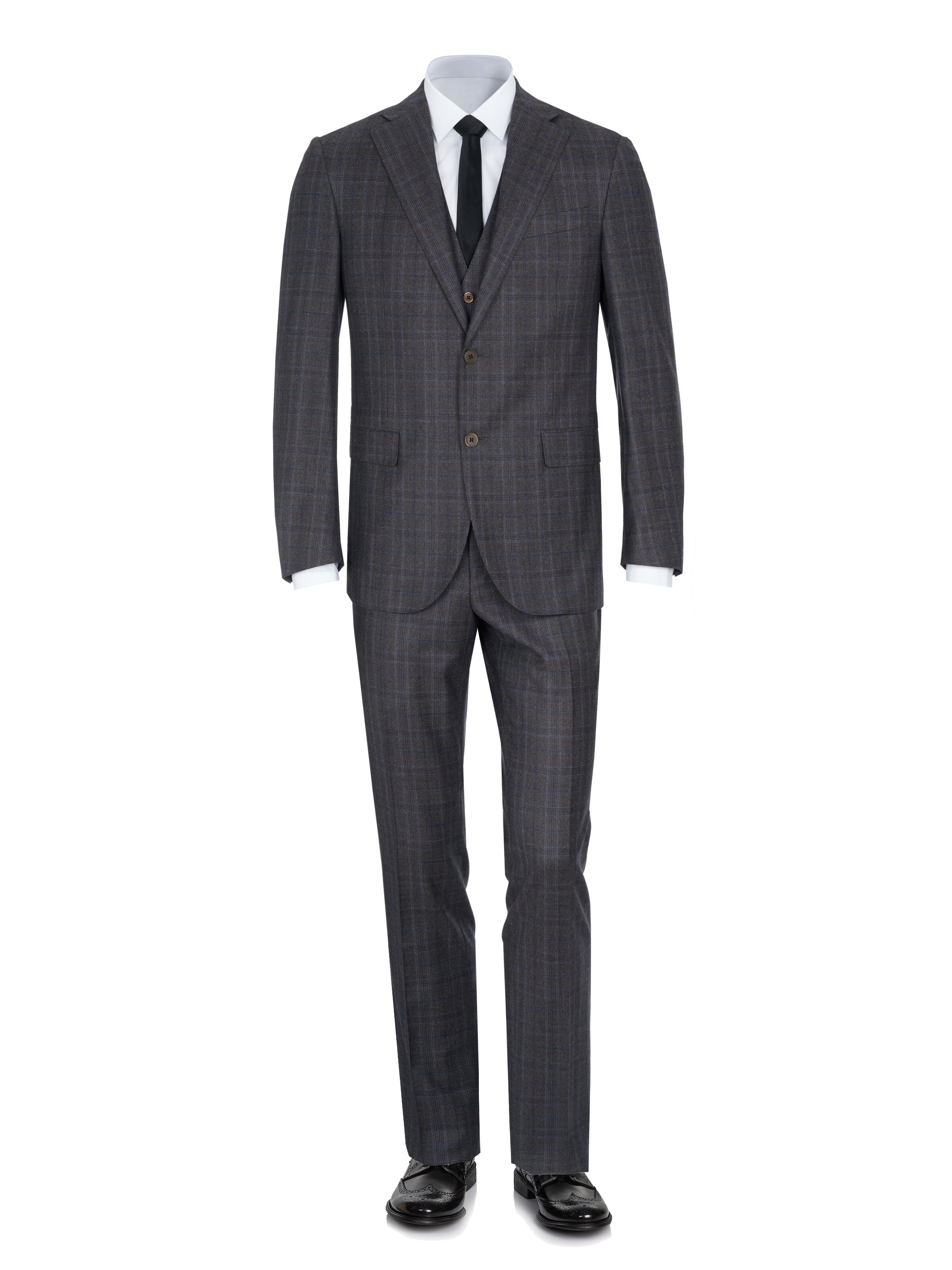 Corneliani Regular Anzug 'Corneliani Anzug'‌‌‌‌‌ in Grau: Vorderseite