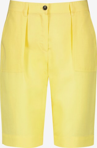 GERRY WEBER Pleat-Front Pants 'KIA꞉RA' in Yellow: front