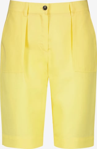 GERRY WEBER Loose fit Pleat-Front Pants 'KIA꞉RA' in Yellow: front