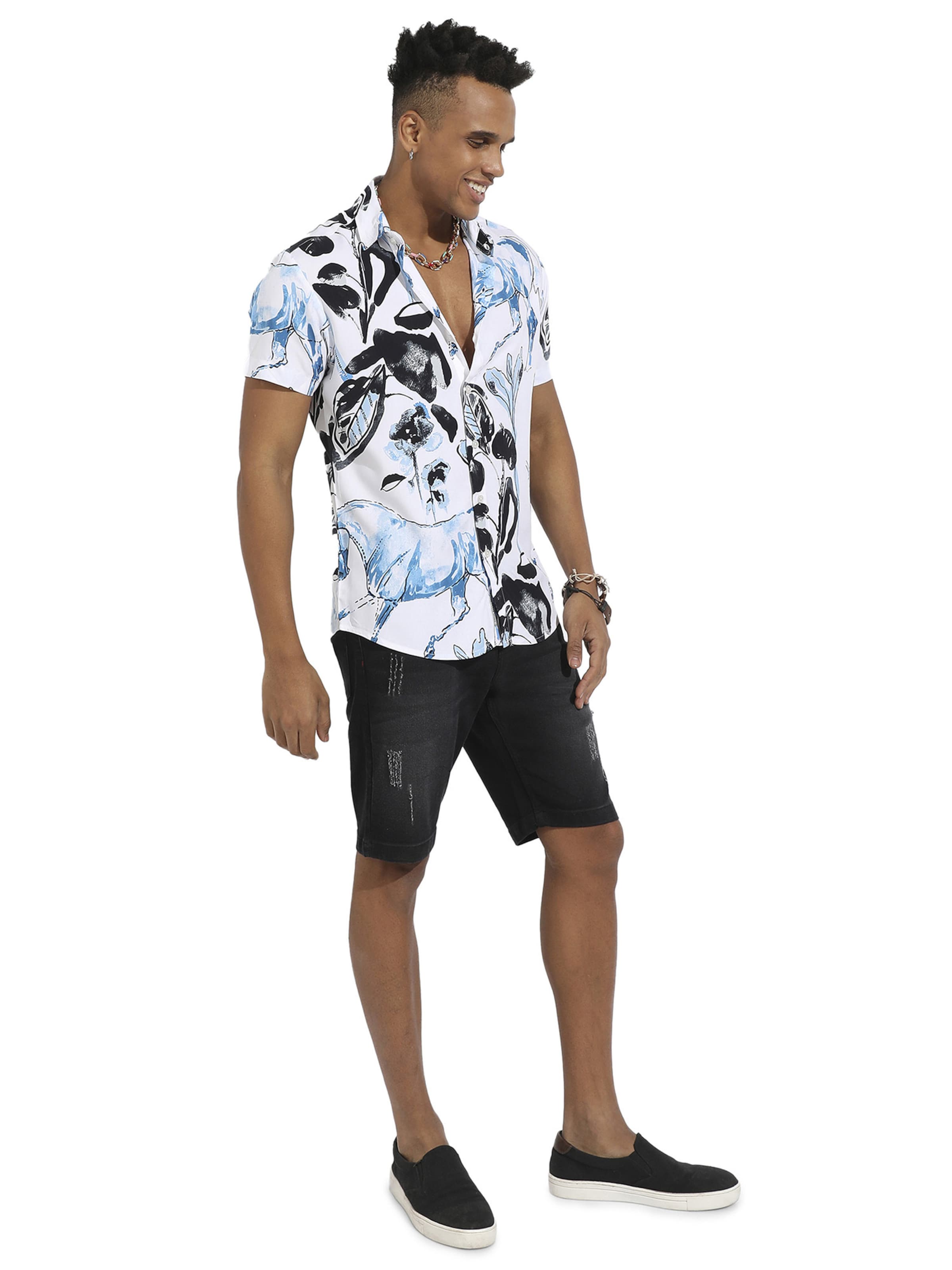 Campus Sutra Regular fit Button Up Shirt ' Maverick ' in Mixed colours