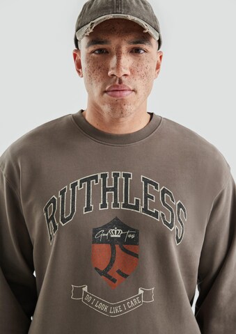 Sweat-shirt QS en marron