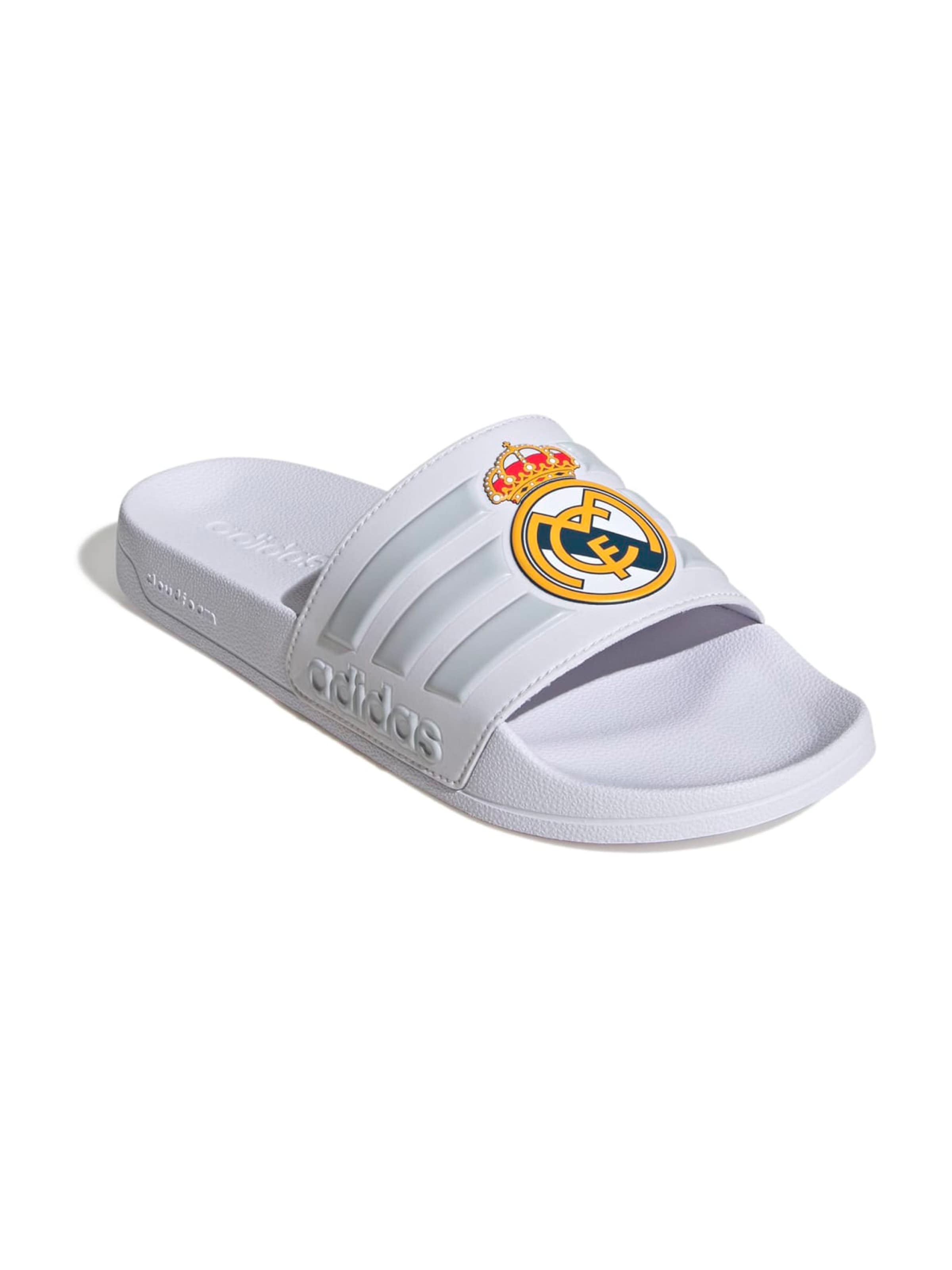 ADIDAS SPORTSWEAR - Sapato de praia/banho 'Adilette Real Madrid' em branco: frente