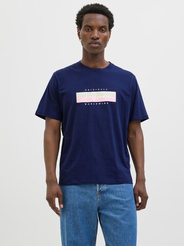 JACK & JONES Тениска 'JORFrederiksberg' в синьо: отпред