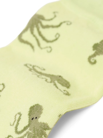 Von Jungfeld Socks 'Signature Icons' in Yellow